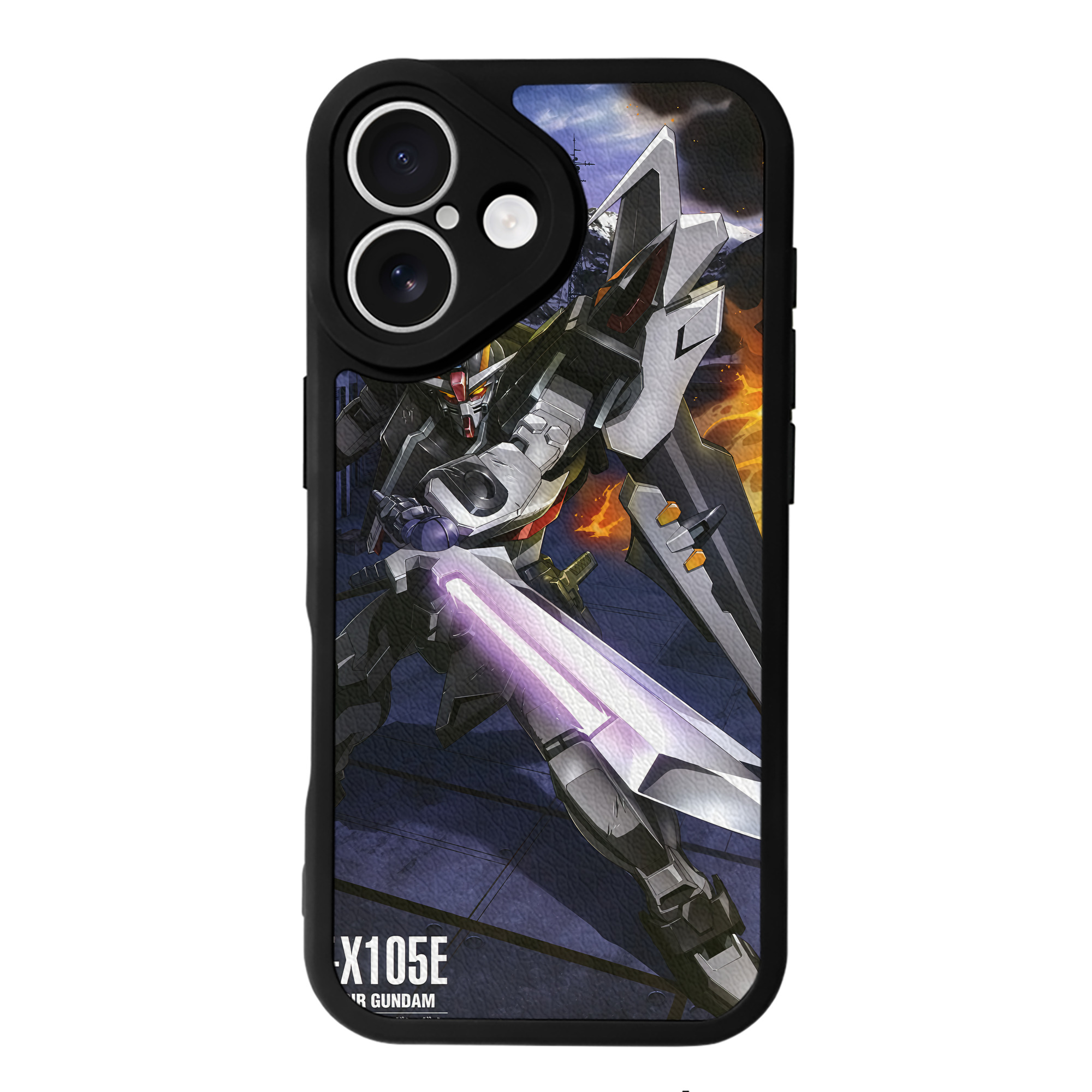 （画像用） 機動戦士ガンダム Mobile Suit Gundam 【iPhone 16シリーズ対応】シリコンスマホケース（レザー調） 材質：シリコン